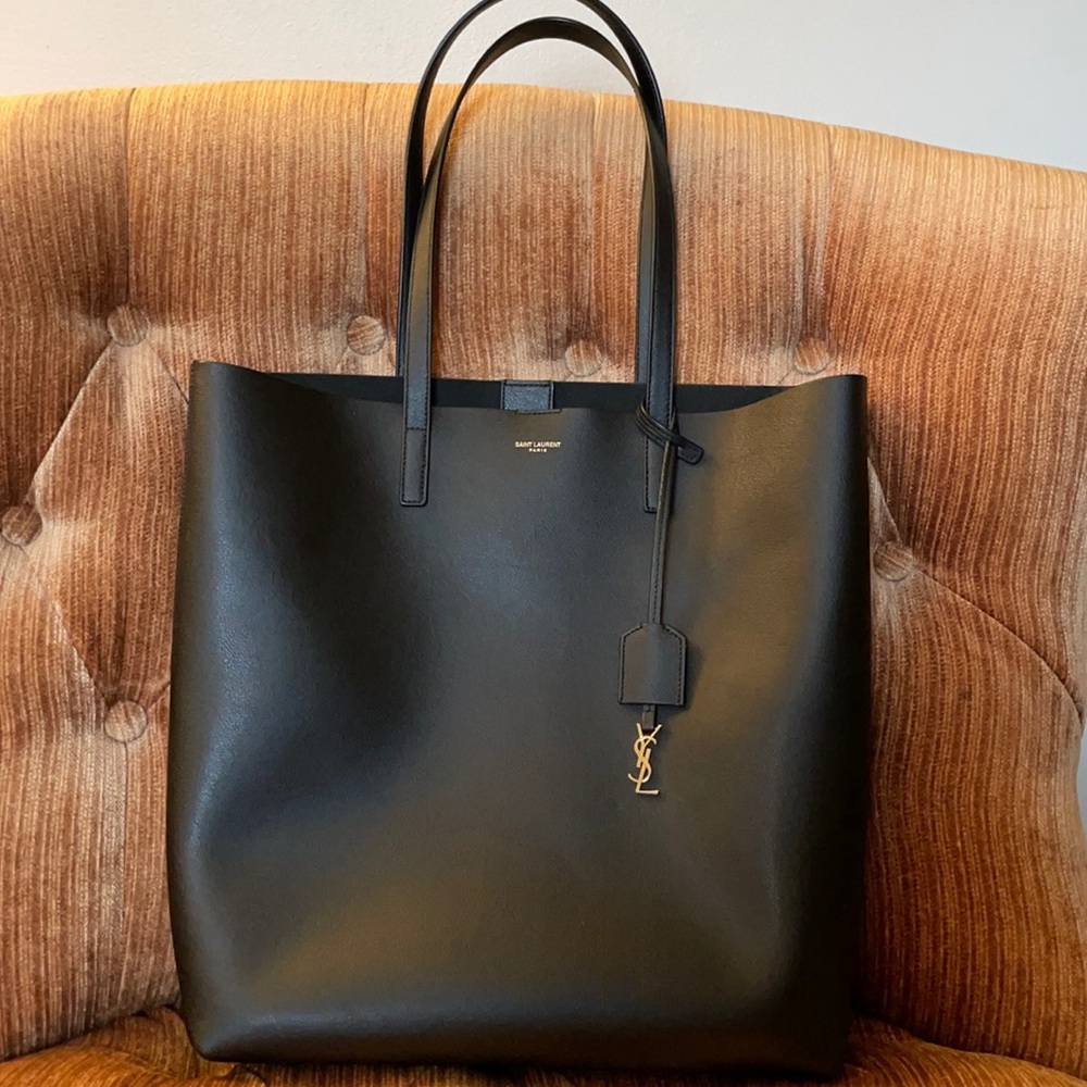 Authentic NWT Saint Laurent black tote bag.